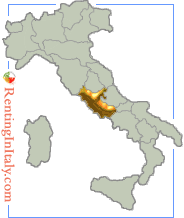 Map of Lazio