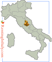 Map of Umbria