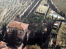 Old Tuscan villa west of Florence, Italy