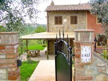 Villa La Loggia-two luxurious apartments in a graceful Tuscan country villa. Montaoine, Tuscany, Italy. May be rented as a whole to sleep 10 people.